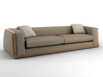 VERTIGO - 4 seater leather sofa by BRUNO ZAMPA - view 3